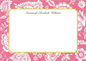 Savannah Pink Flat Notecard