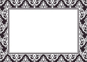 Madison Black Flat Notecard