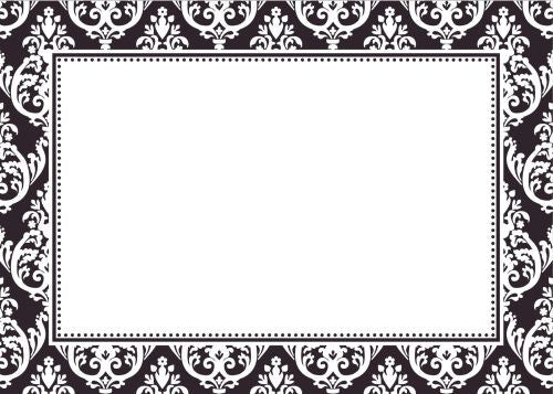 Madison Black Flat Notecard