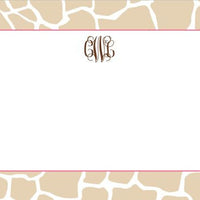Giraffe Tan Flat Notecard