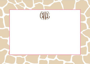 Giraffe Tan Flat Notecard