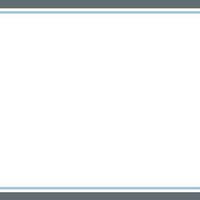 Border Charcoal and Light Blue Flat Notecard