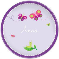 Personalized Melamine Butterfly Plate