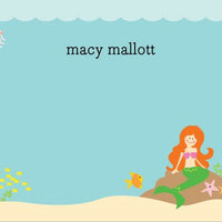 Mermaid Flat Notecard
