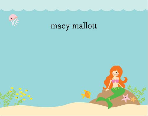 Mermaid Flat Notecard