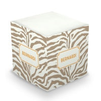 Zebra Sticky Memo Cube (20+ Colors)