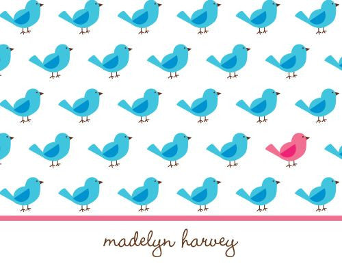 Birdies Repeat Foldover Note