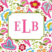 Bright Floral Foldover Note