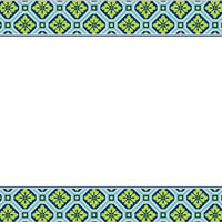 Geo Pattern Blue Flat Notecard