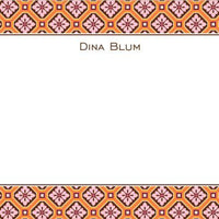 Geo Pattern Pink Flat Notecard
