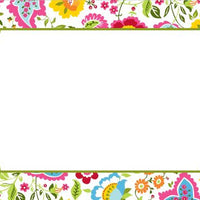 Bright Floral Flat Notecard