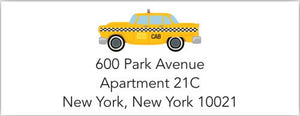 Taxi Address Label