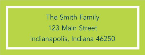 Classic Lime Address Label