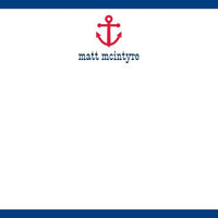 Anchor Simple Flat Notecard