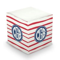 Brush Stripe Sticky Memo Cube (20+ Colors)