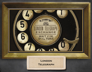 London Telegraph Copper Accent Tray