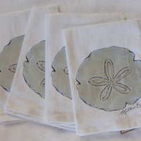 Sand Dollar Flour Sack Napkins/Set of 4