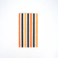 Orange Multicolor Stripes Guest Towel