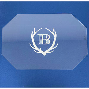 Monogrammed Octagon Acrylic Placemat
