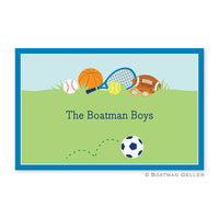Sports Blue Placemat
