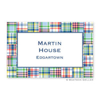 Madras Patch Blue Placemat
