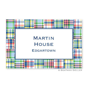 Madras Patch Blue Placemat