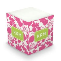 Eliza Floral Sticky Memo Cube (20+ Colors)