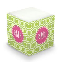 Hexagon Sticky Memo Cube (20+ Colors)