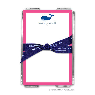 Whale Navy Notepad