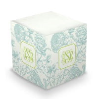 Floral Toile Sticky Memo Cube (20+ Colors)