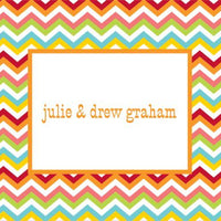 Chevron Bright Foldover Note