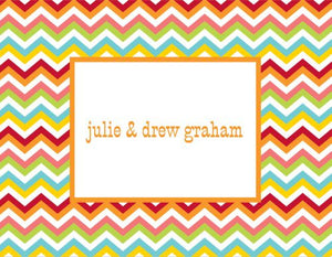 Chevron Bright Foldover Note