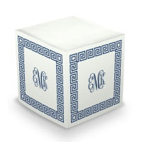 Greek Key Border Sticky Memo Cube (20+ Colors)