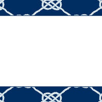 Nautical Knot Navy Flat Notecard