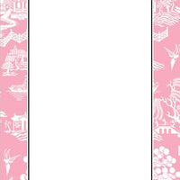 Chinoiserie Pink Flat Notecard