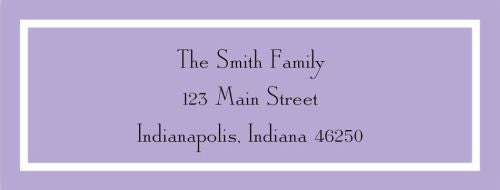 Classic Lilac Address Label