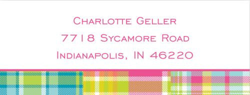 Madras Bright Address Label