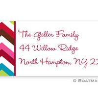 Chevron Holiday Address Label