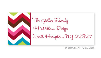 Chevron Holiday Address Label