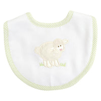 Lamb Applique Bib + $12 personalize