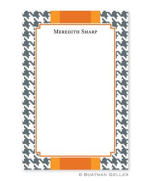 Alex Houndstooth Gray Notepad