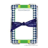 Alex Houndstooth Navy Notepad
