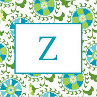 Suzani Teal Foldover Note