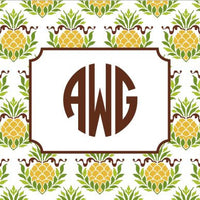 Pineapple Repeat Foldover Note