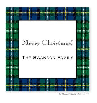 Black Plaid Watch Stickers