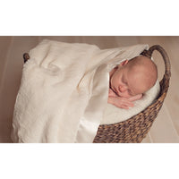 Satin Ruffle Trim Blanket