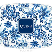 Classic Floral Blue Melamine Platter
