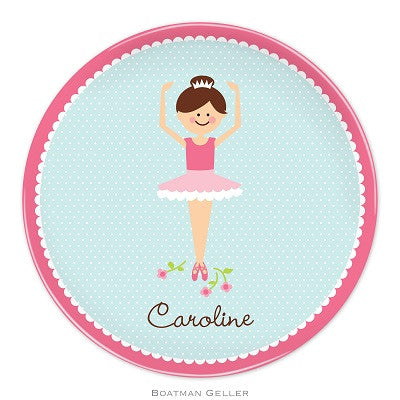 Ballerina Portrait Melamine Plate