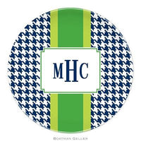 Alex Houndstooth Melamine Plate
