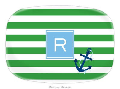 Stripe Anchor Melamine Platter